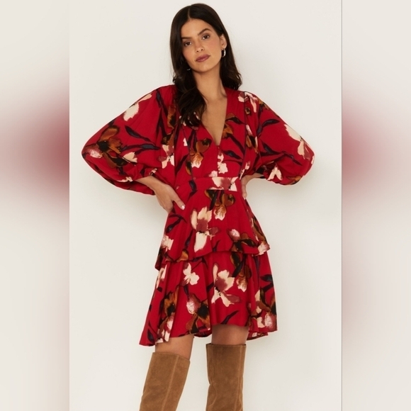 BAND OF THE FREE BAND OF GYPSIES DOLLY Women's Size Small Mini Floral Print - Picture 1 of 15